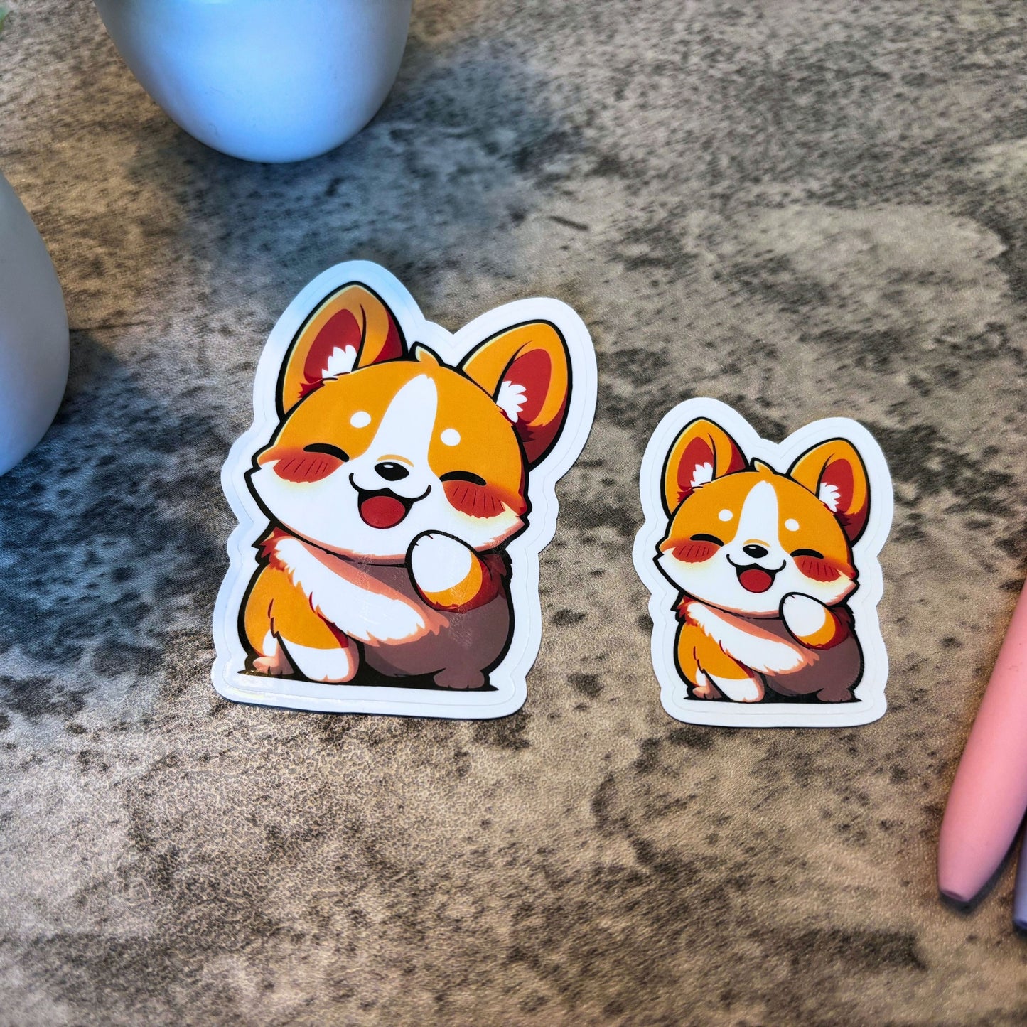 Cute Giggling Corgi Sticker