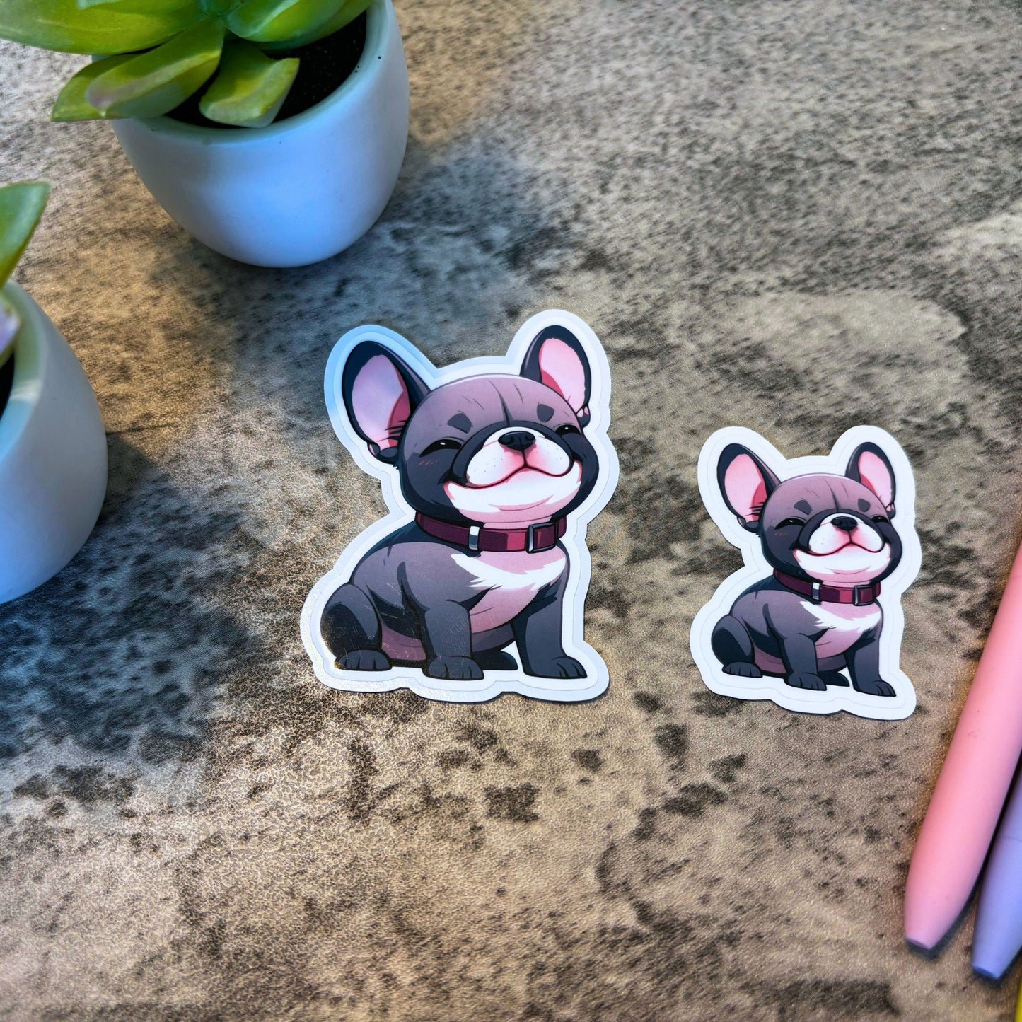 Cute Smiling Frenchie Dog Sticker