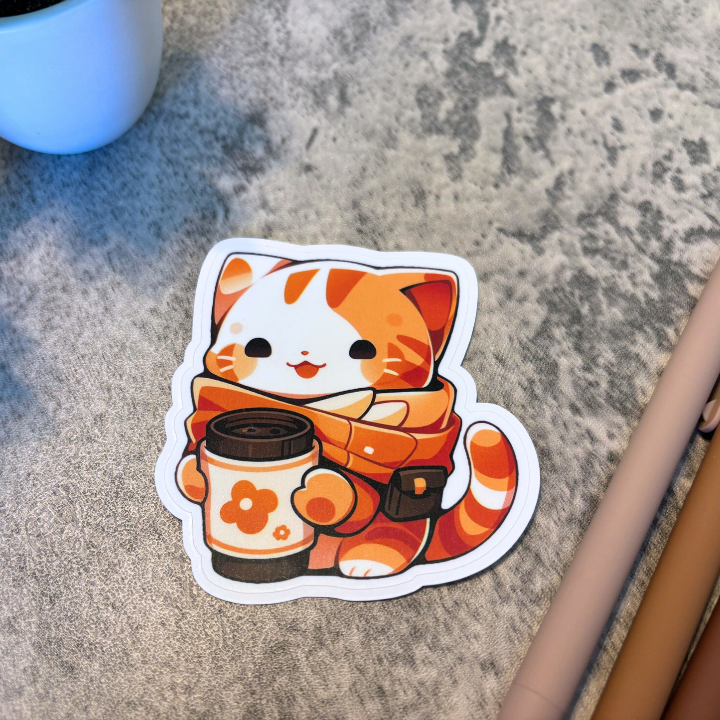 Latte Cat Sticker