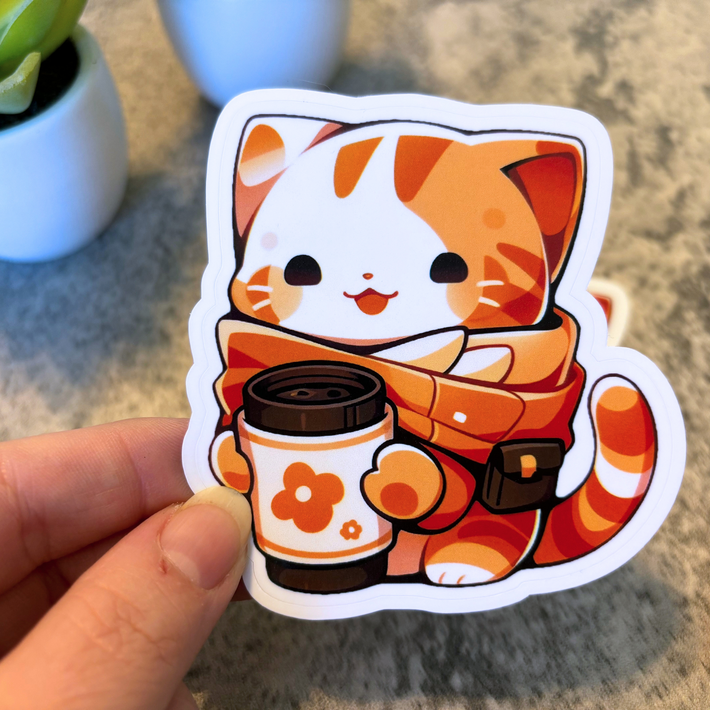 Latte Cat Sticker