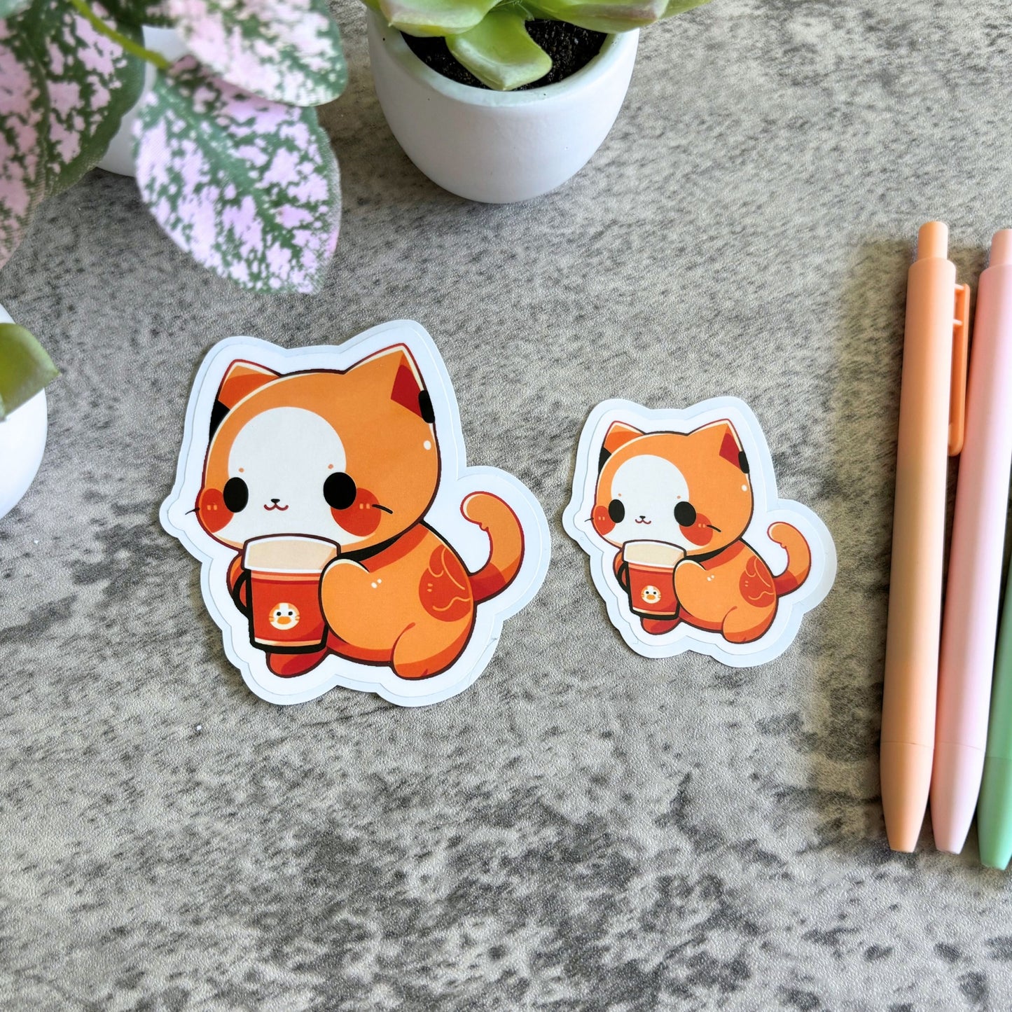 Pumpkin Spice Cat Sticker