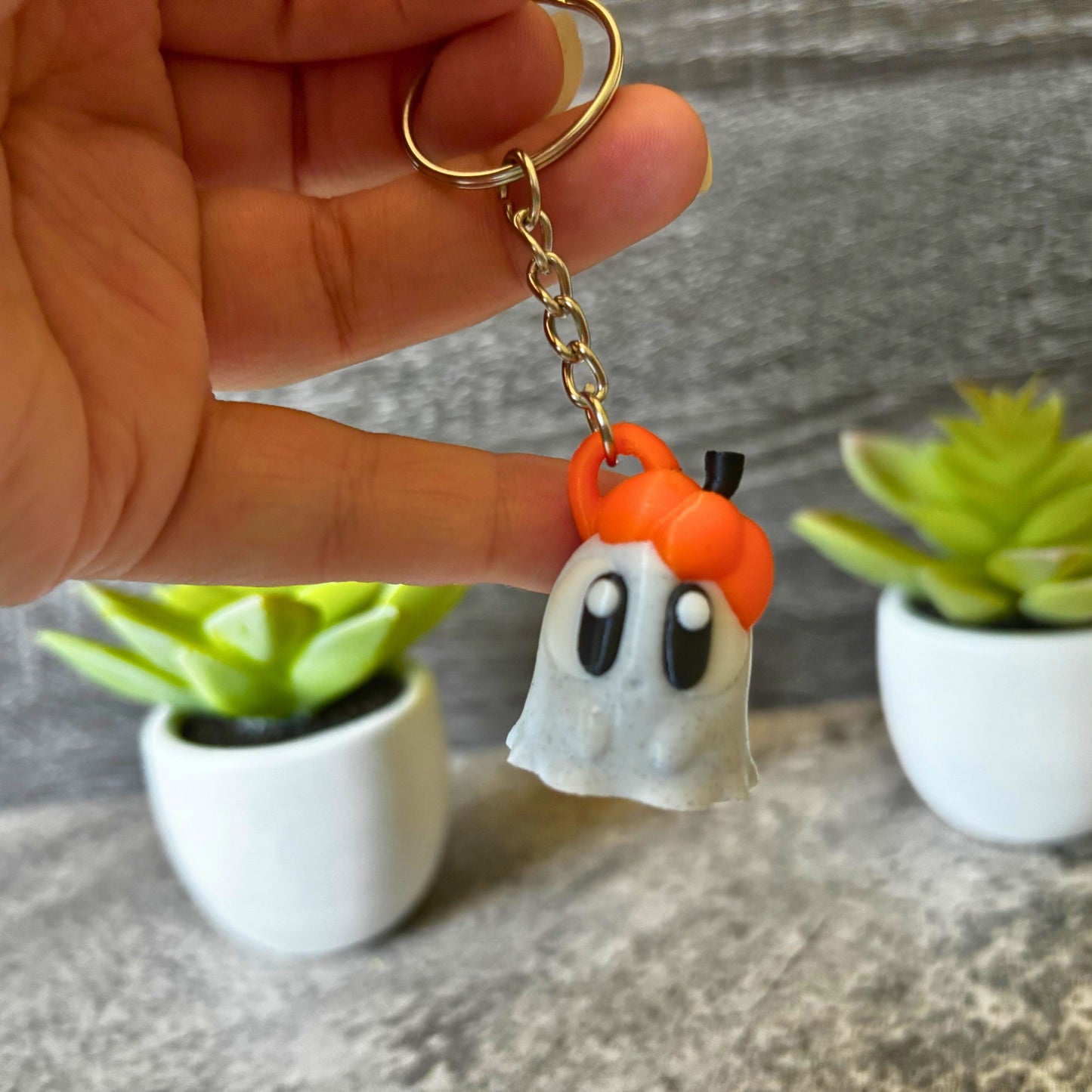 Spooky Cute Ghost Keychain, Purse, and Backpack Accessory