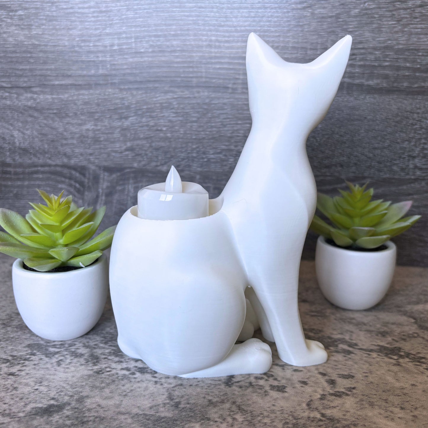 Minimalist Cat Tealight Candle Holder