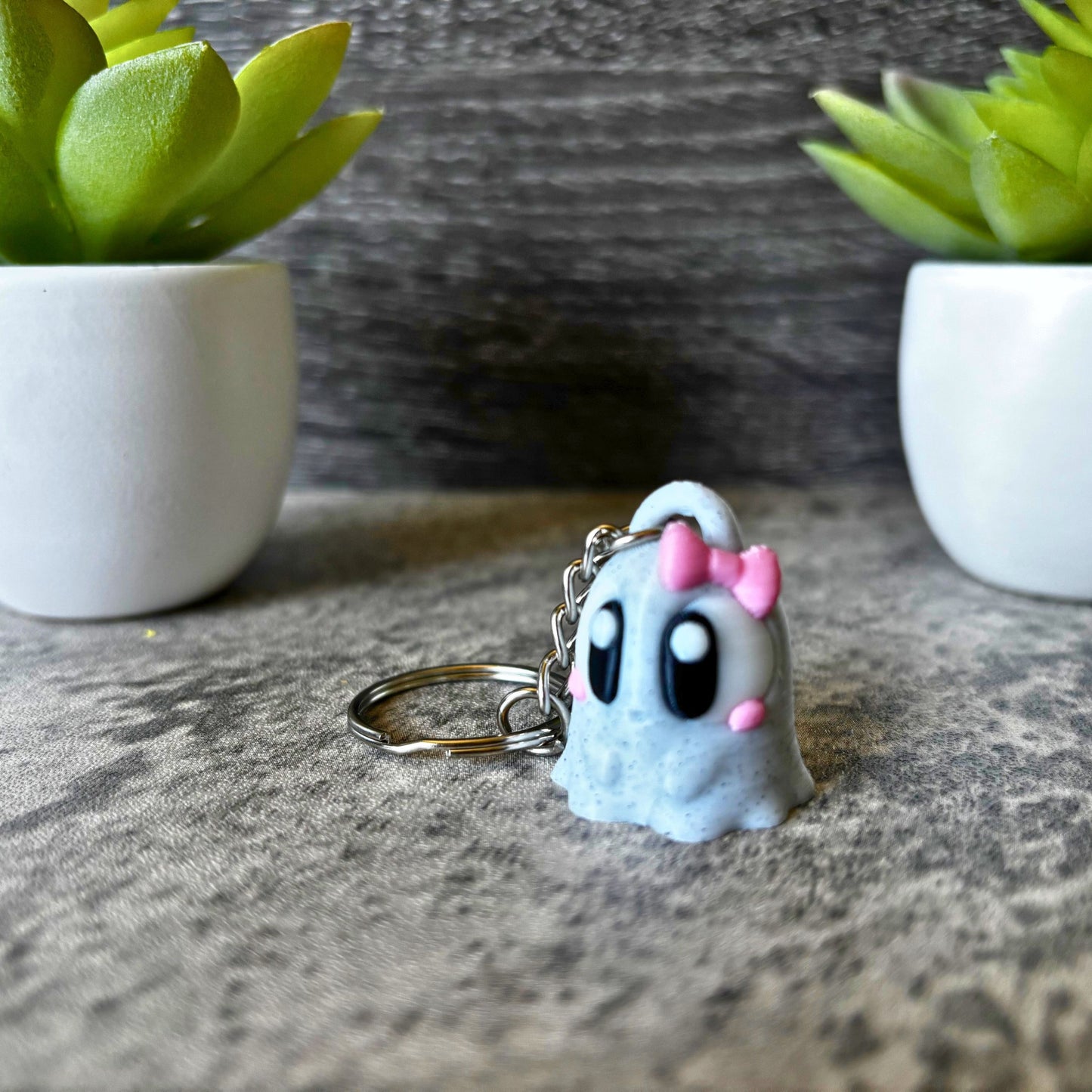 Spooky Cute Ghost Keychain, Purse, and Backpack Accessory