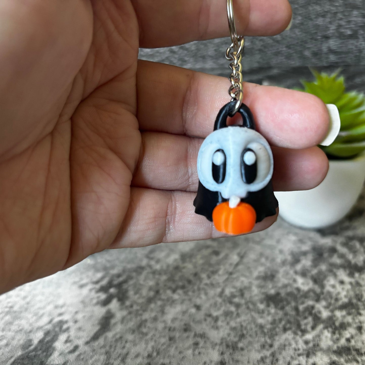Spooky Cute Ghost Keychain, Purse, and Backpack Accessory