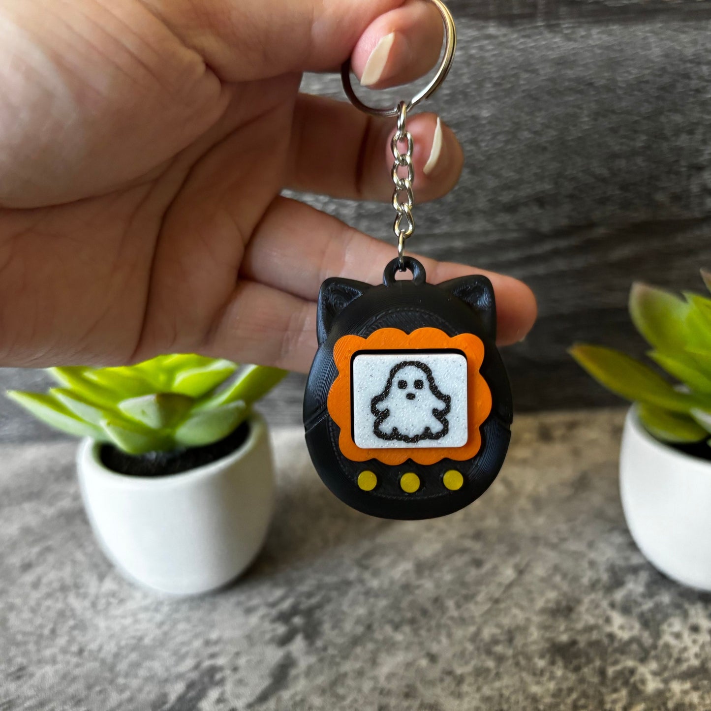Cute Halloween V-pet Clicker Keychain, Purse, and Backpack Accessory