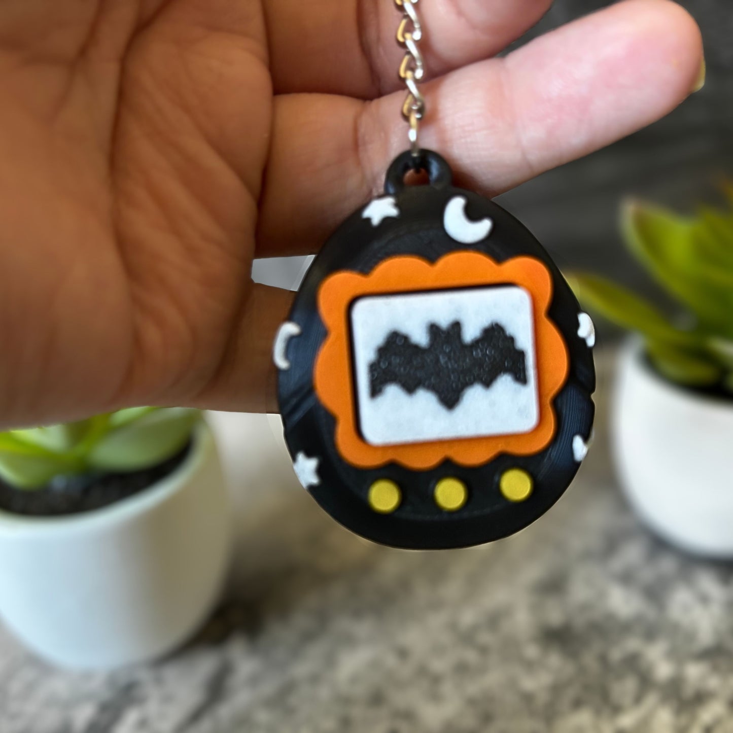 Cute Halloween V-pet Clicker Keychain, Purse, and Backpack Accessory