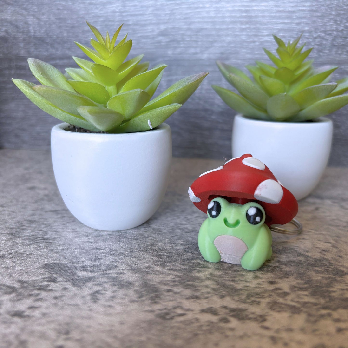 Mushroom Frog Clicker Keychain, Purse, and Backpack Accessory