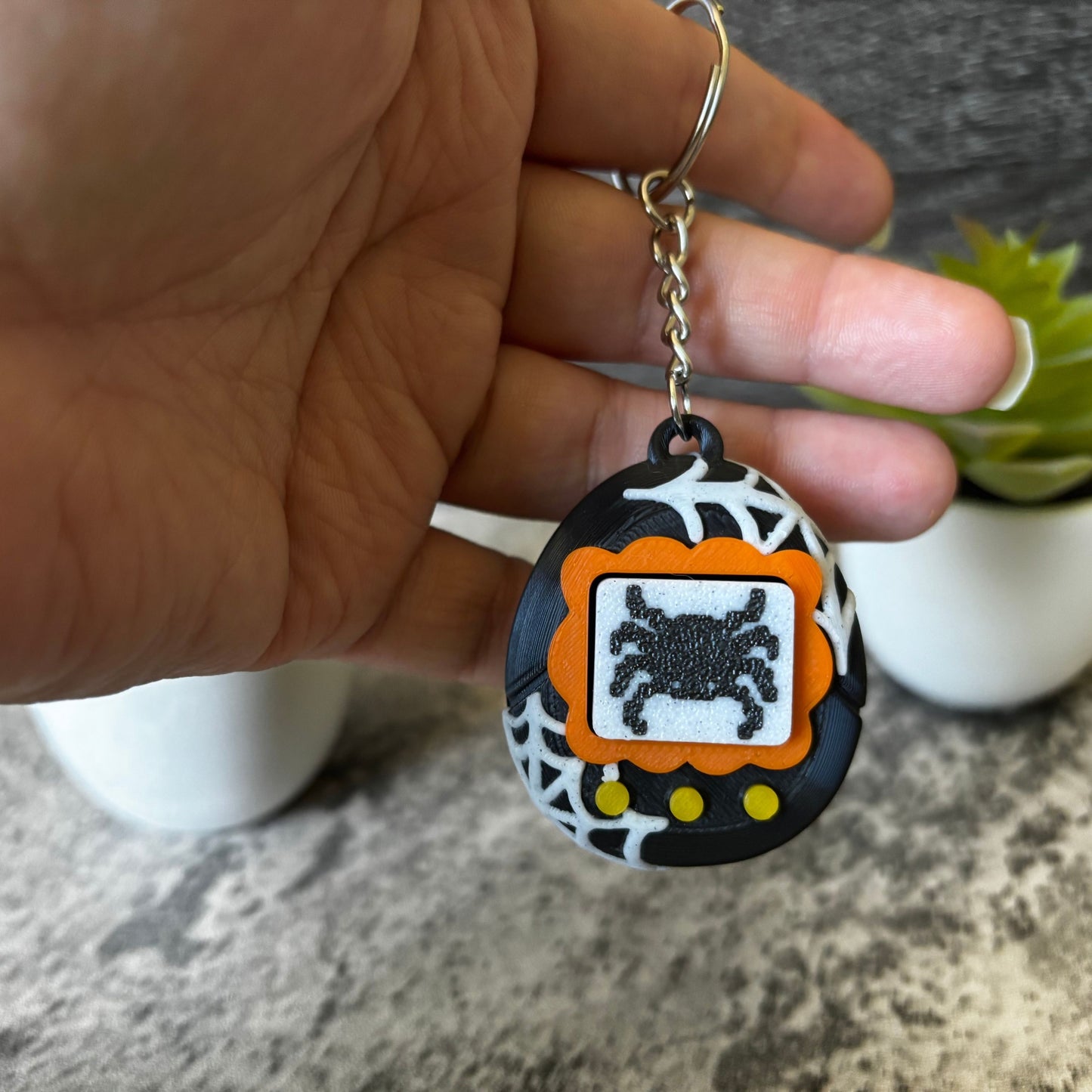 Cute Halloween V-pet Clicker Keychain, Purse, and Backpack Accessory