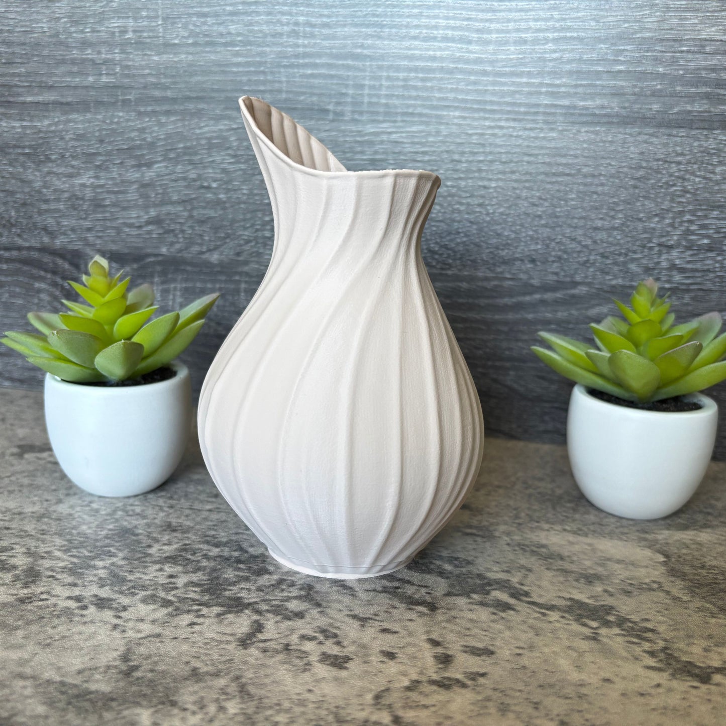 Elegant Swirling Blossom Vase