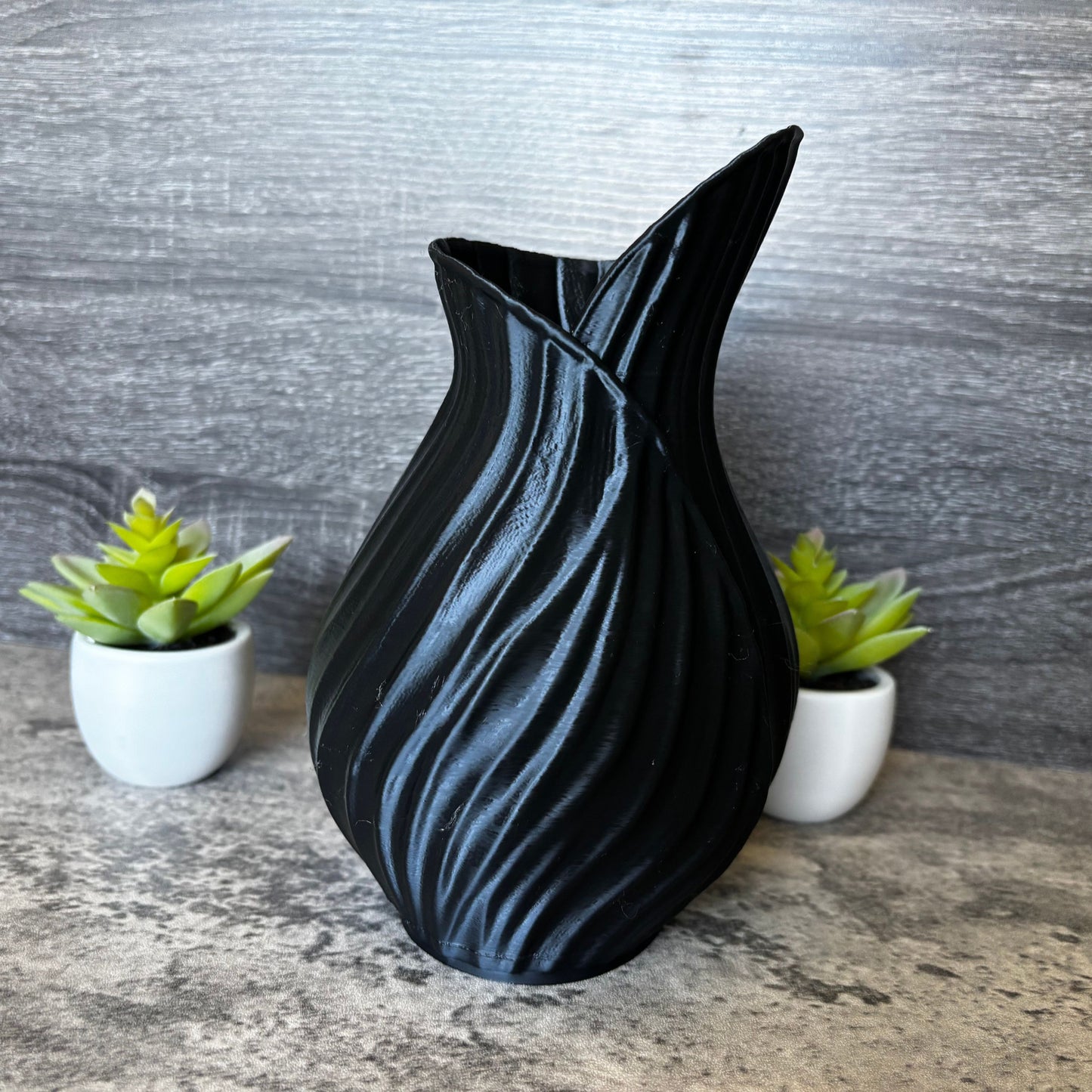 Elegant Swirling Blossom Vase