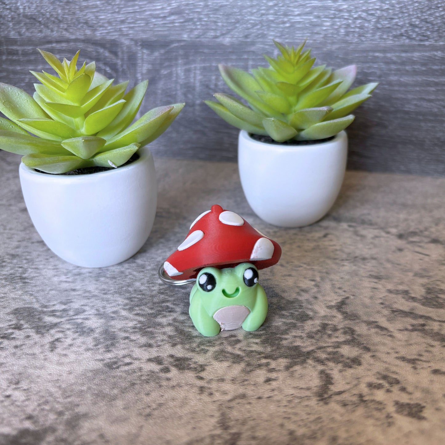 Mushroom Frog Clicker Keychain, Purse, and Backpack Accessory