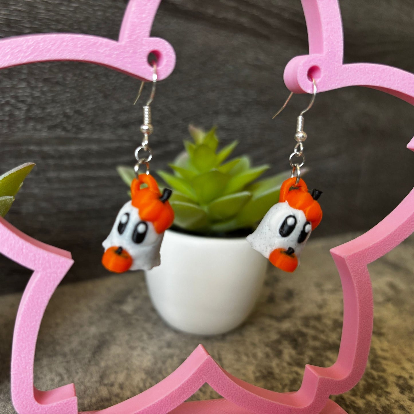 Handmade Spooky Cute Ghost Earrings
