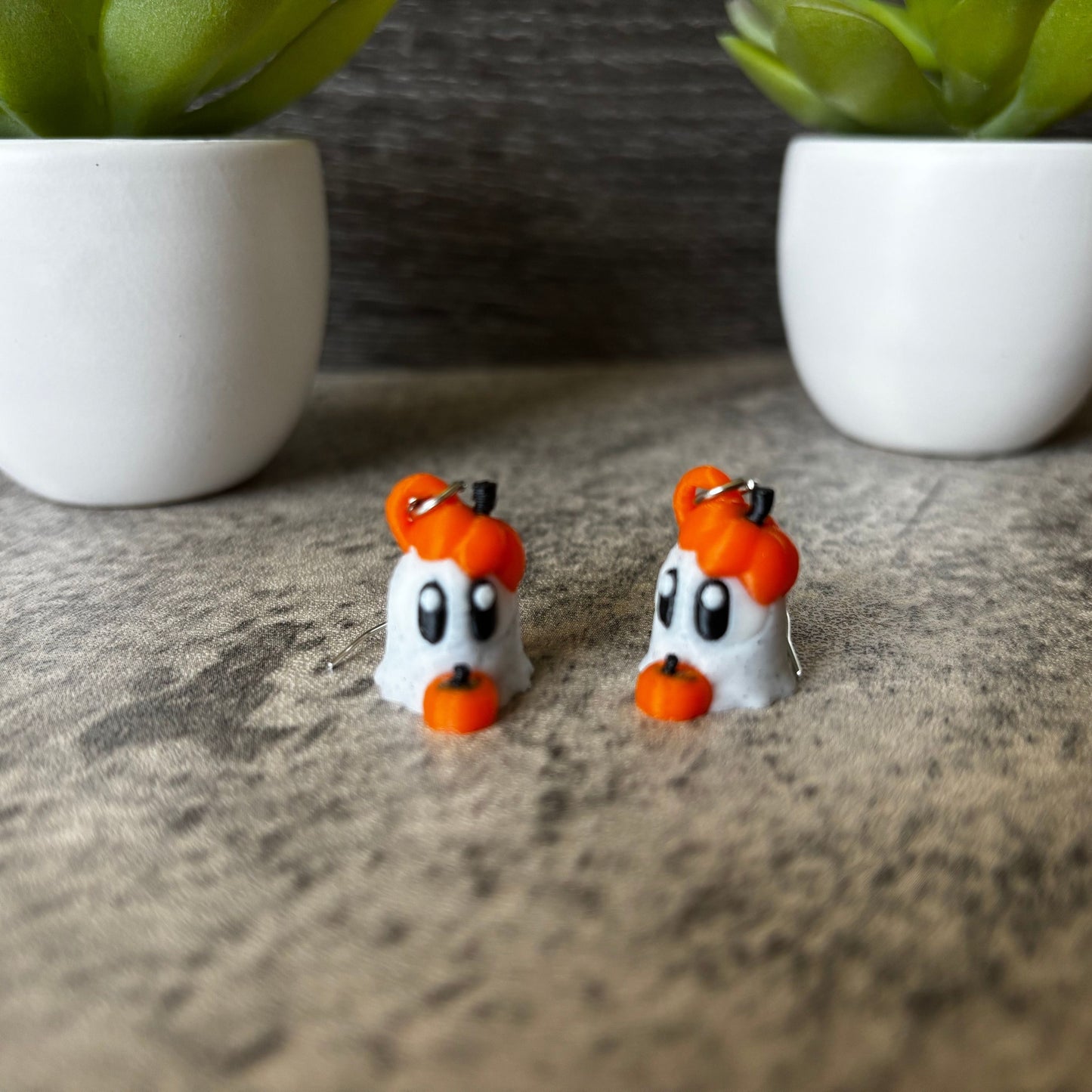 Handmade Spooky Cute Ghost Earrings