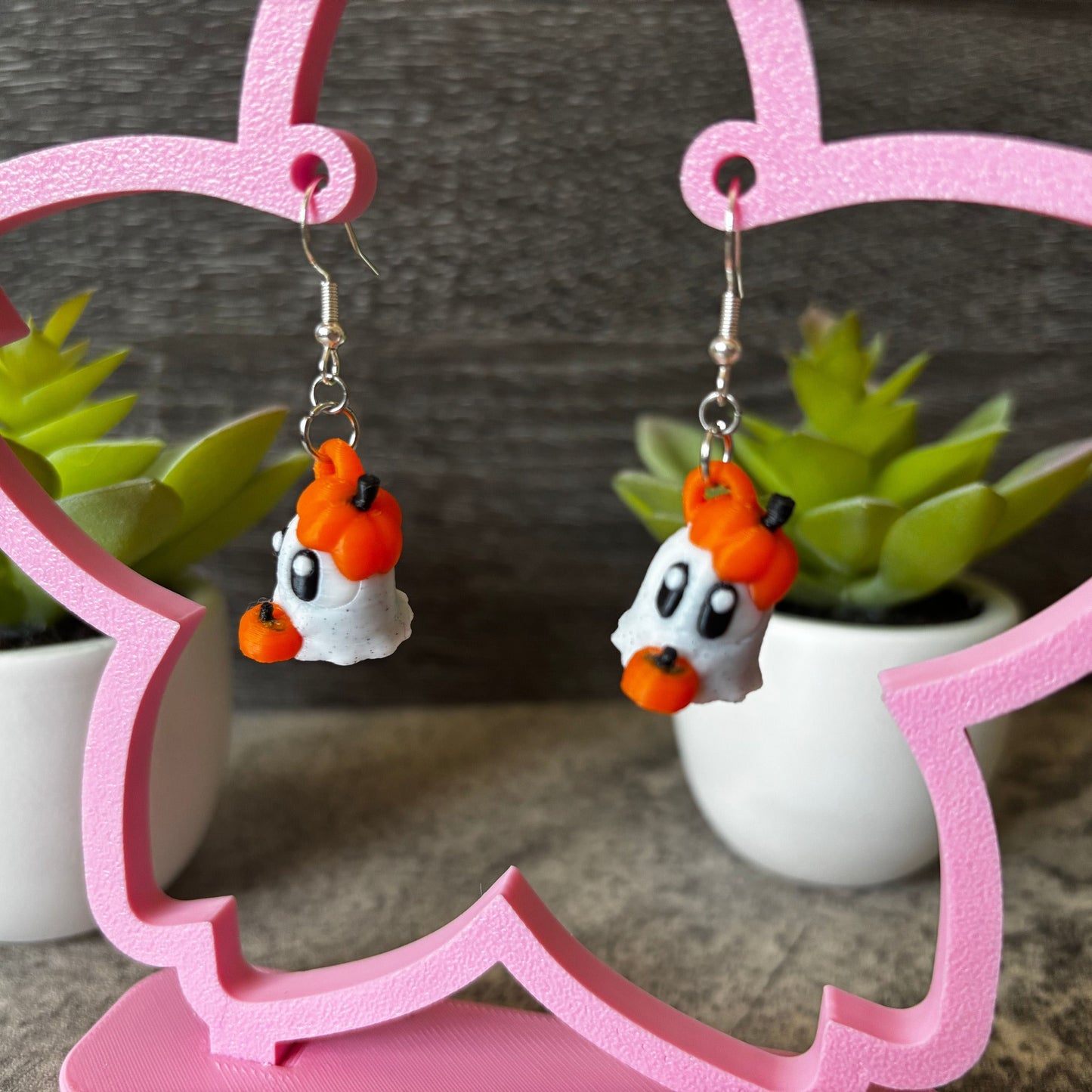 Handmade Spooky Cute Ghost Earrings