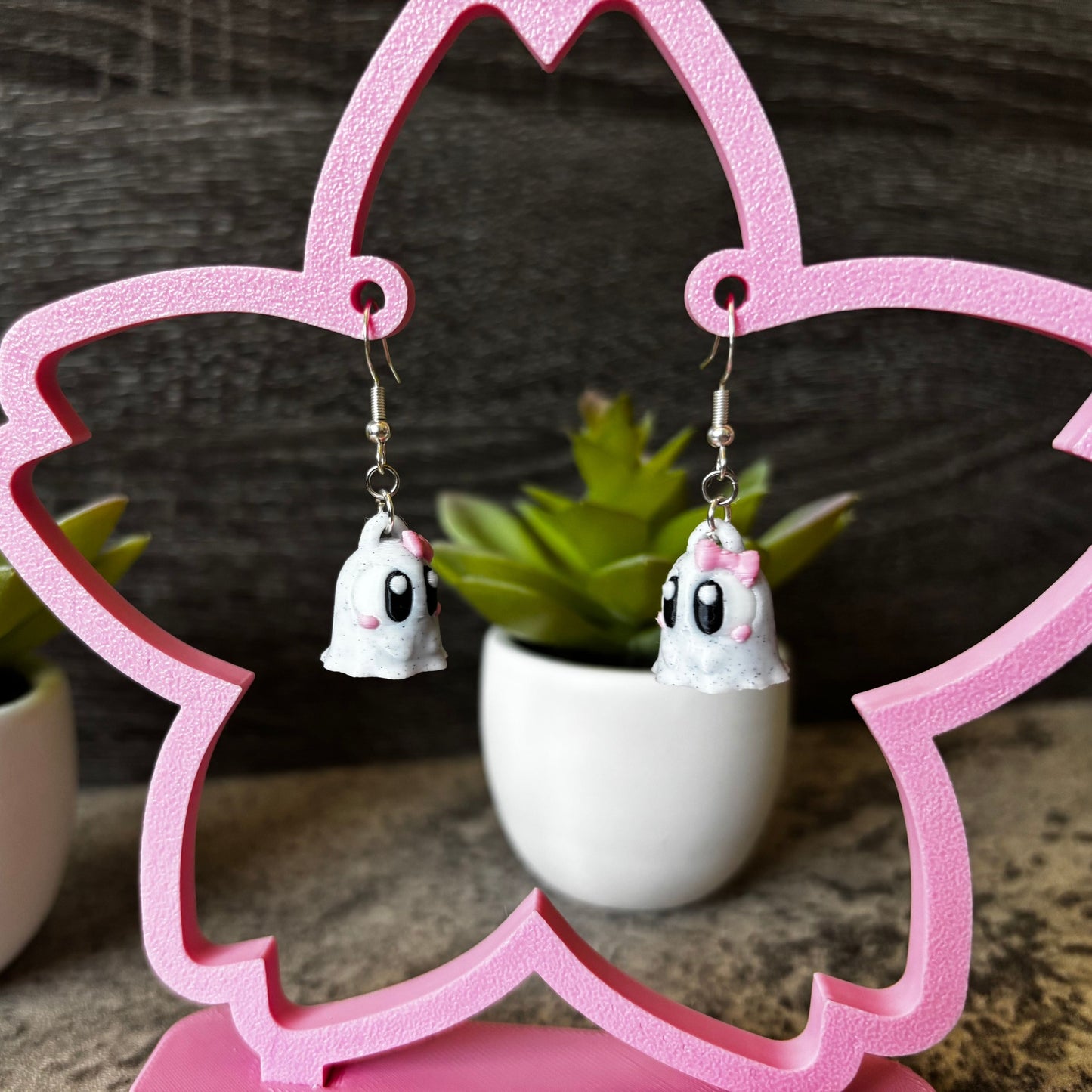 Handmade Spooky Cute Ghost Earrings