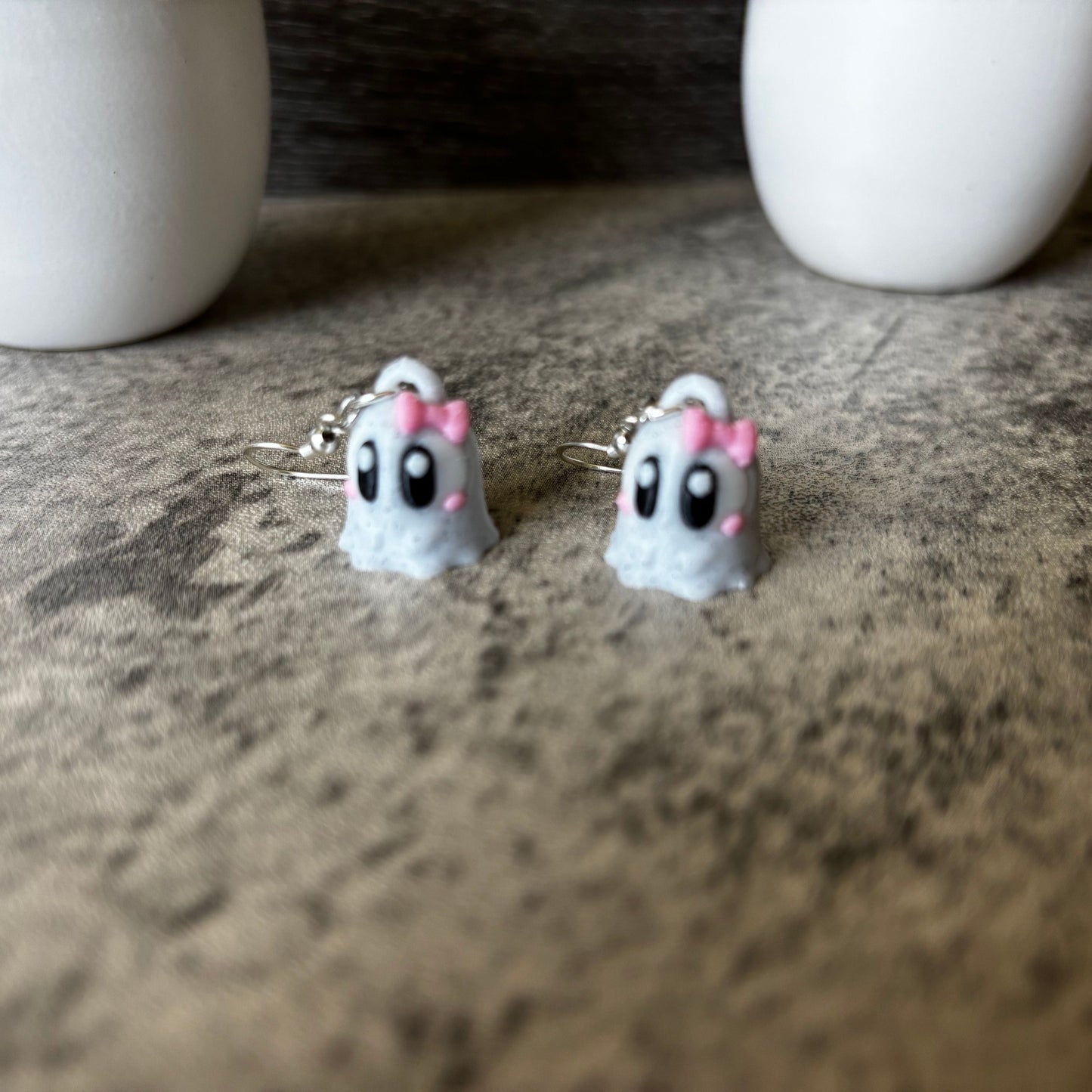 Handmade Spooky Cute Ghost Earrings