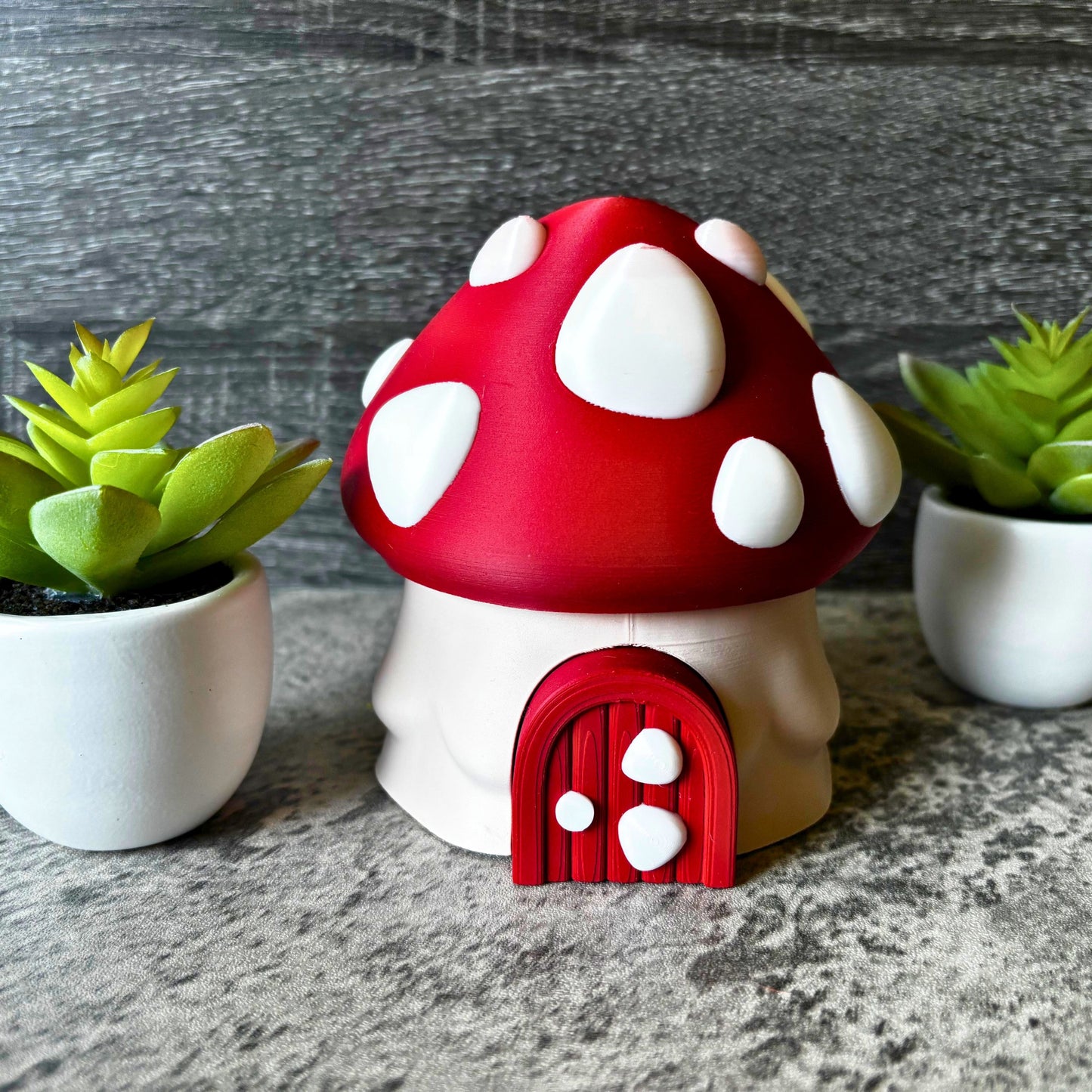 Cute Mushroom Twist-Top Container
