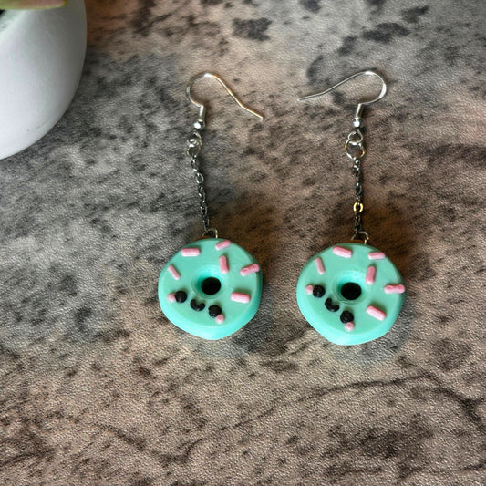 Handmade Kawaii Donut Earrings