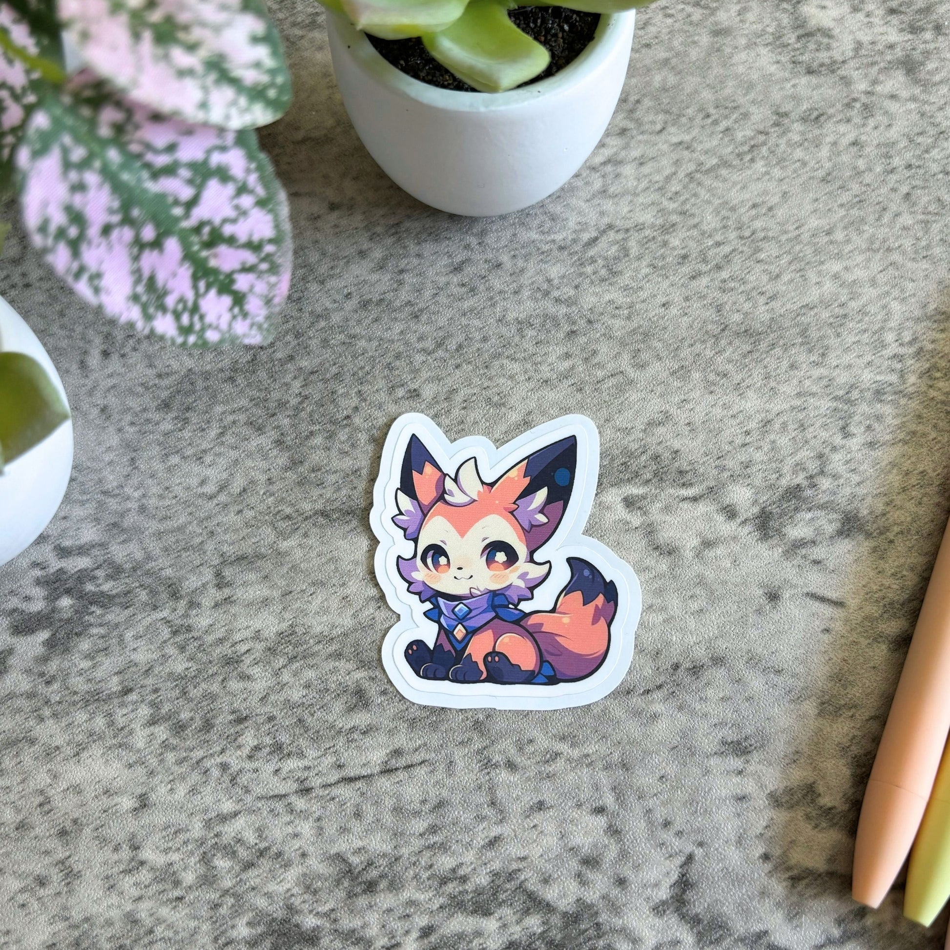 Space Bandit Fox Sticker