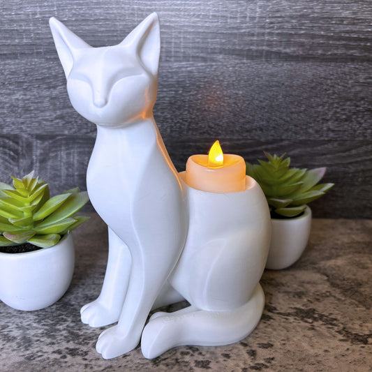 Minimalist Cat Tealight Candle Holder
