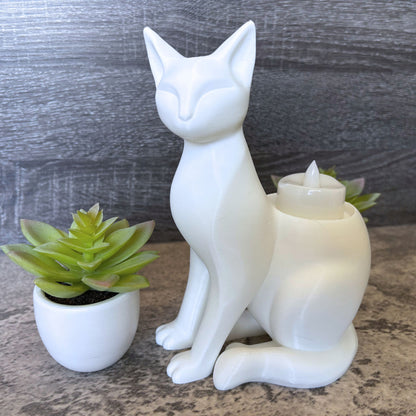 Minimalist Cat Tealight Candle Holder