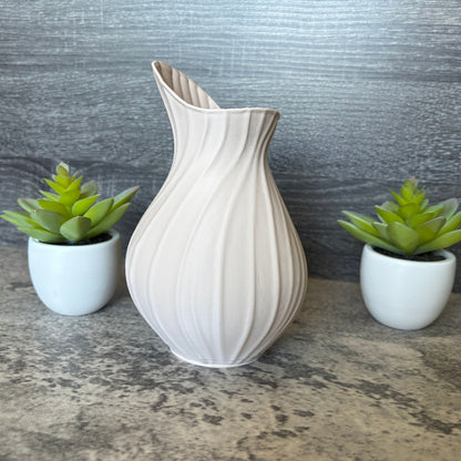 Elegant Swirling Blossom Vase