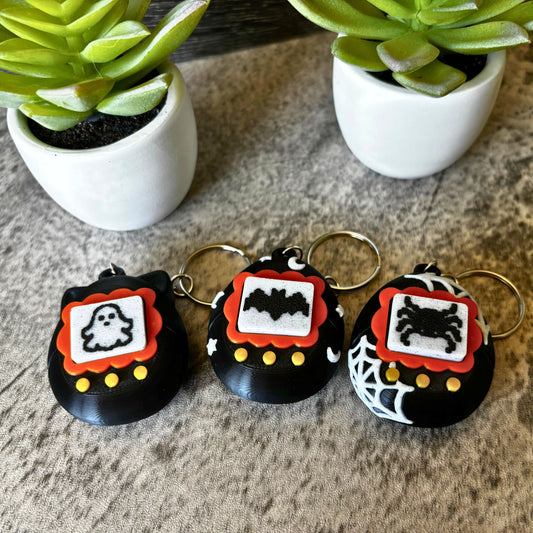 Cute Halloween V-pet Clicker Keychain, Purse, and Backpack Accessory