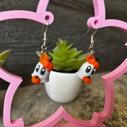 Handmade Spooky Cute Ghost Earrings