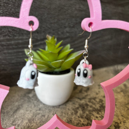 Handmade Spooky Cute Ghost Earrings