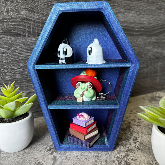 Coffin Display Shelf, Halloween Goth Decor