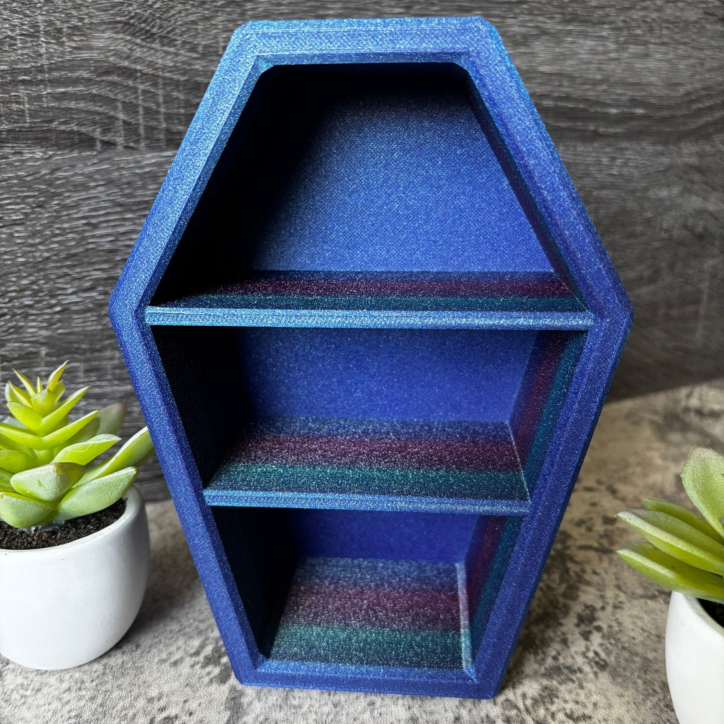 Coffin Display Shelf, Halloween Goth Decor