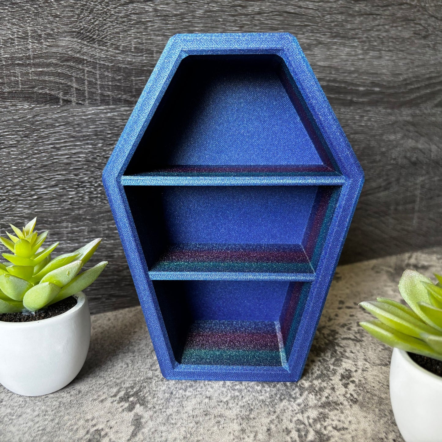 Coffin Display Shelf, Halloween Goth Decor